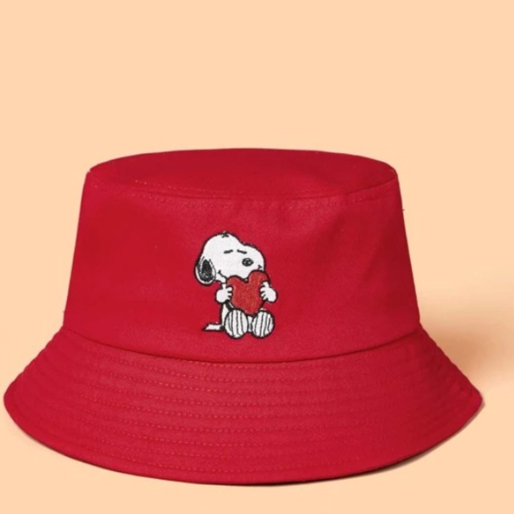 a snoopy bucket hat